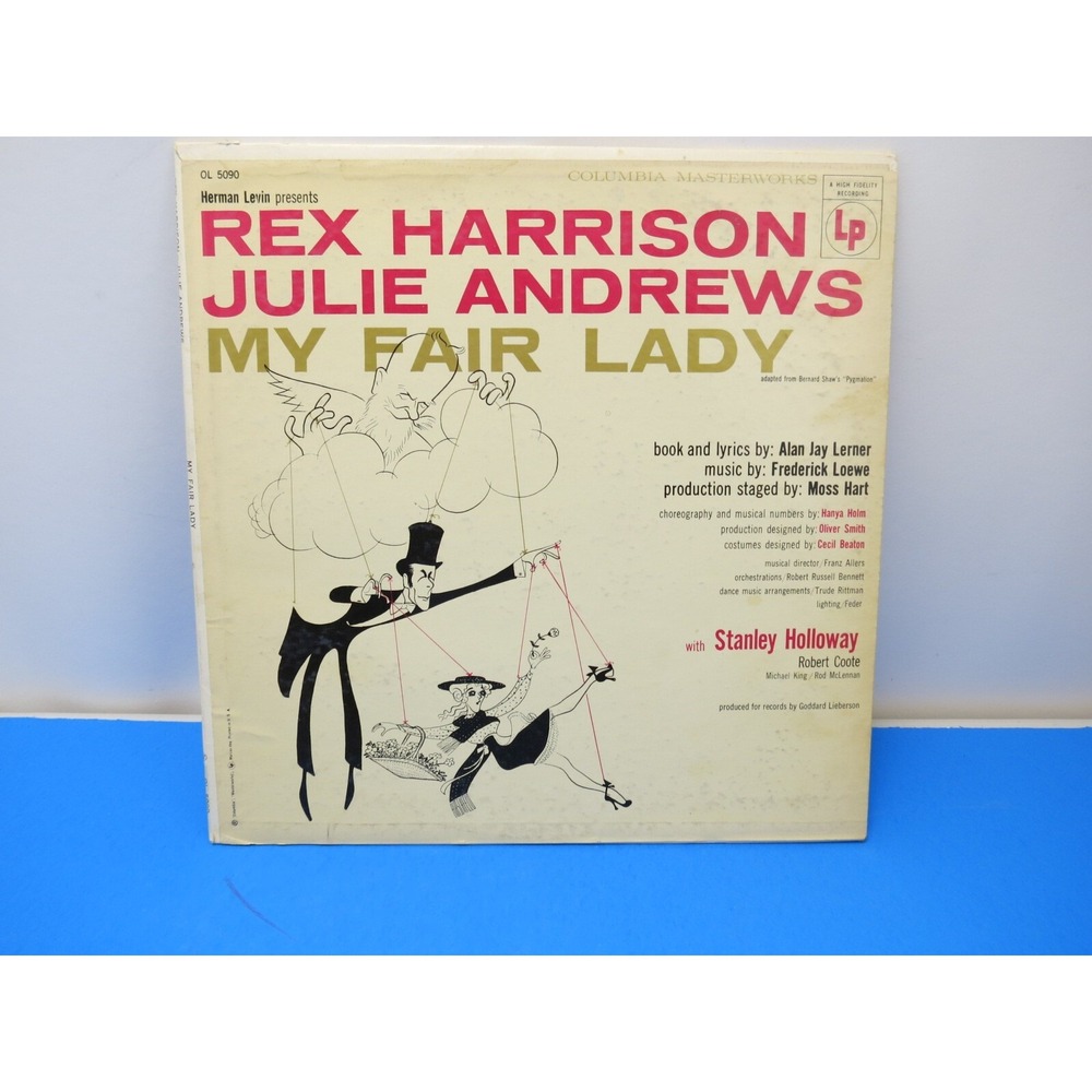 My Fair Lady Soundtrack LP Rex Harrison Julie Andrews Vinyl Record OL 5090